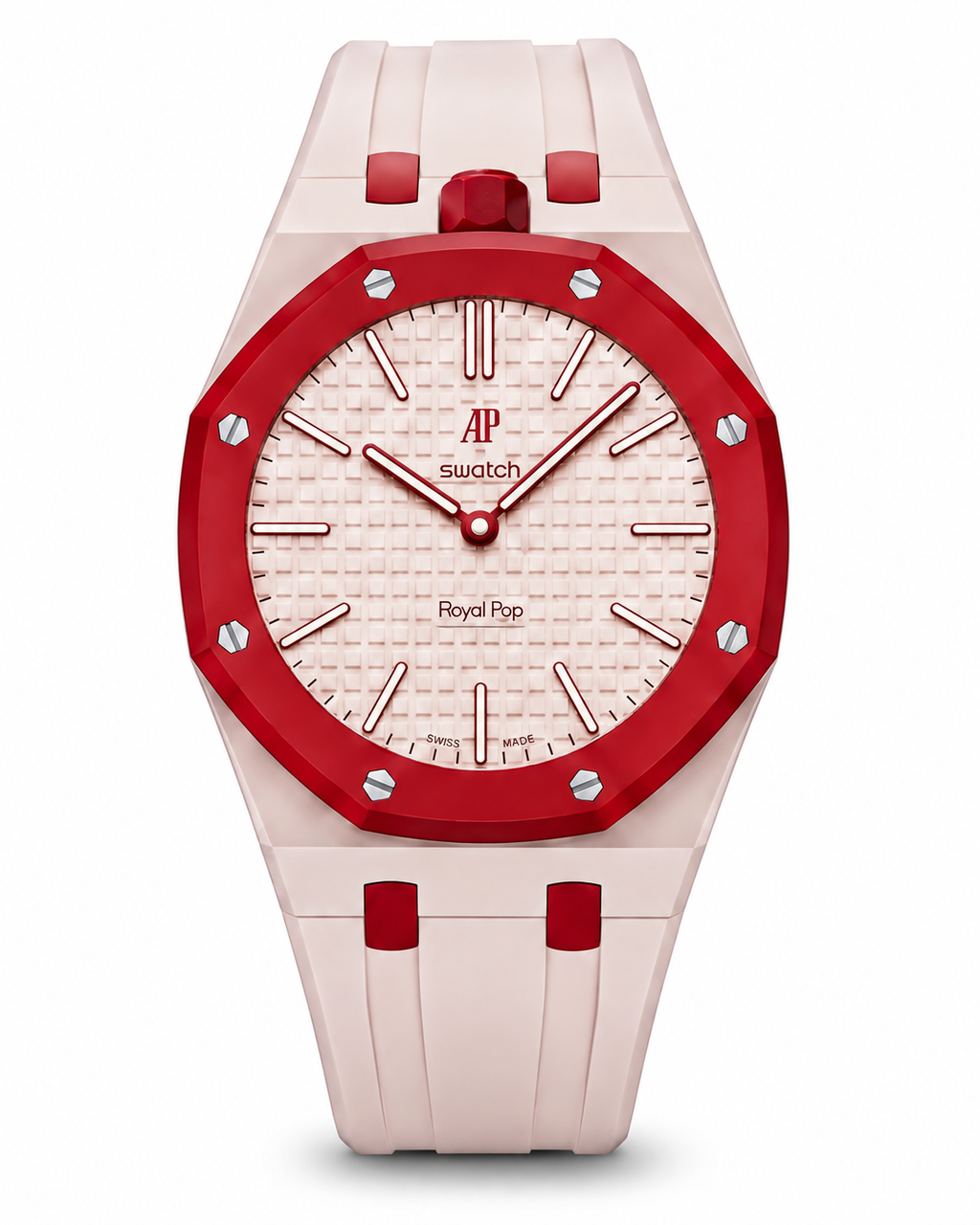 AP Royal Pop Premium Watch – High Quality | Pink & Red Edition