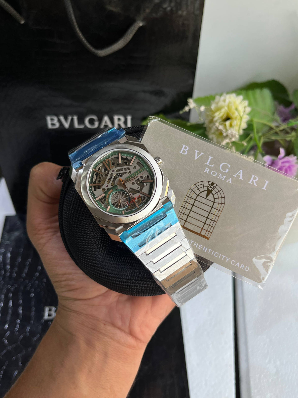 Bvlgari Octo Finissimo Green Skeleton Automatic Watch
