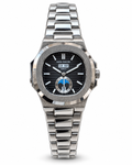 Patek Philippe Nautilus Style Luxury Men’s Watch – Black Dial & Stainless Steel Bracelet