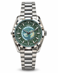 Omega Worldtimer Green Dial Men’s Luxury Watch – Stainless Steel