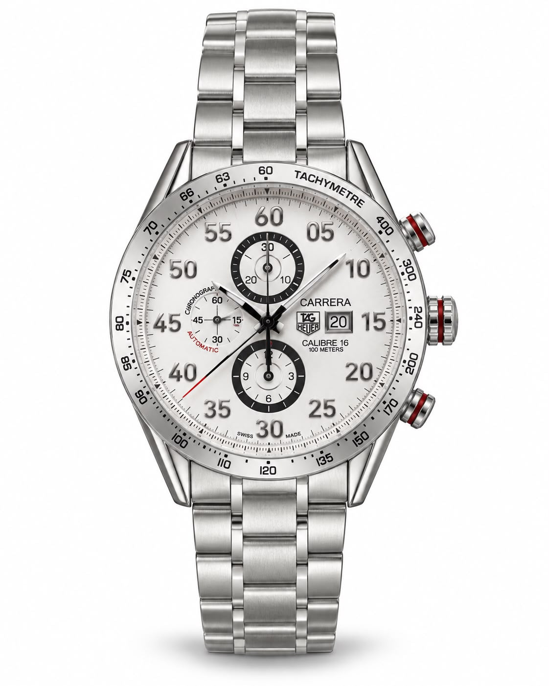 TAG Heuer Carrera Calibre 16 Chronograph Automatic – Silver Dial Stainless Steel