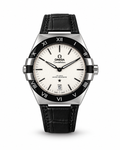 Omega Constellation Co-Axial Master Chronometer – Black Leather Strap & White Dial