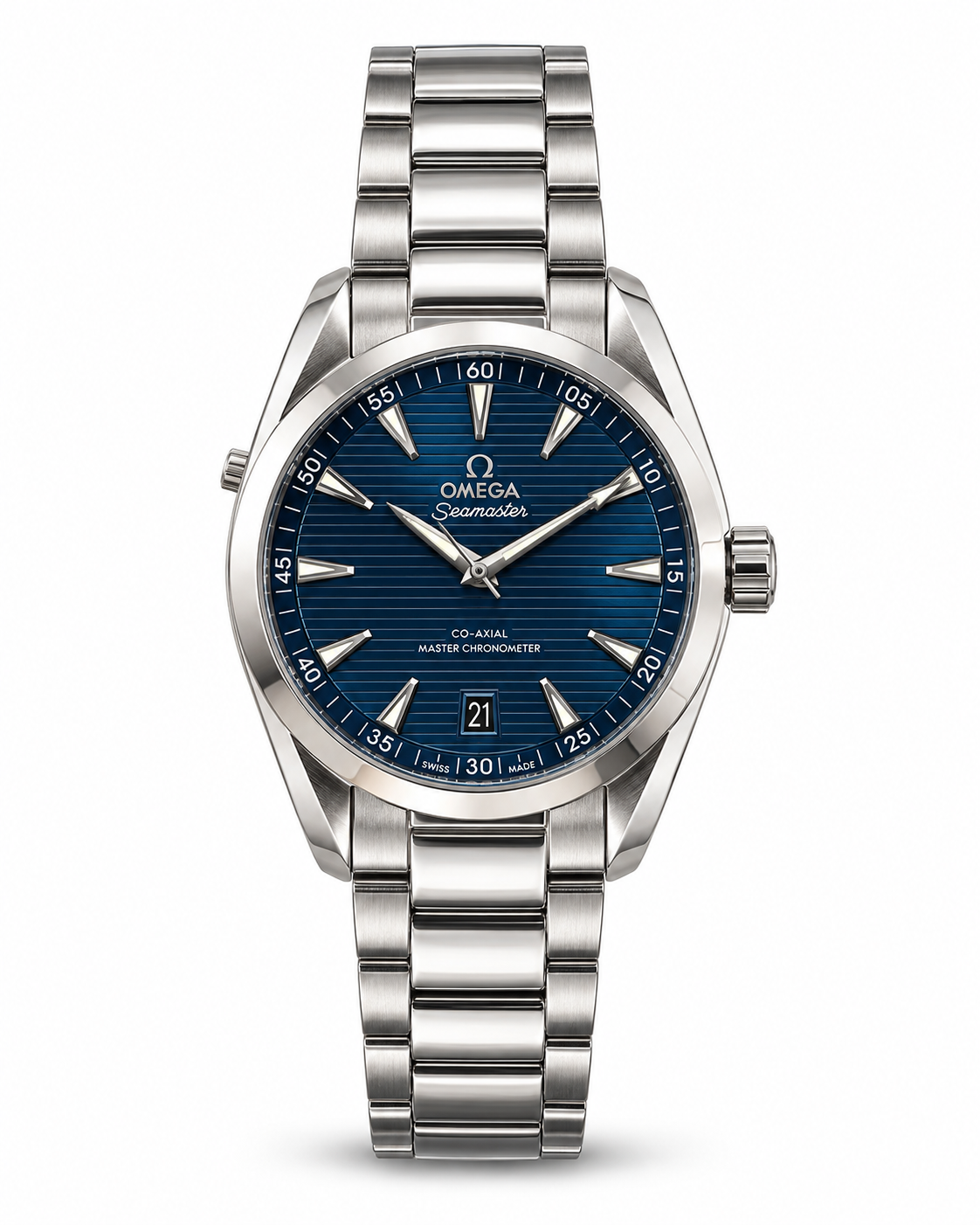 Omega Seamaster Aqua Terra Blue Dial Stainless Steel Watch