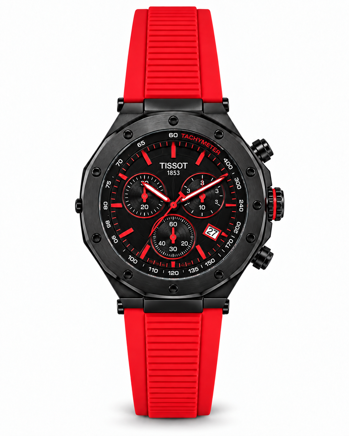 Tissot 1853 Black & Red Chronograph Men’s Watch