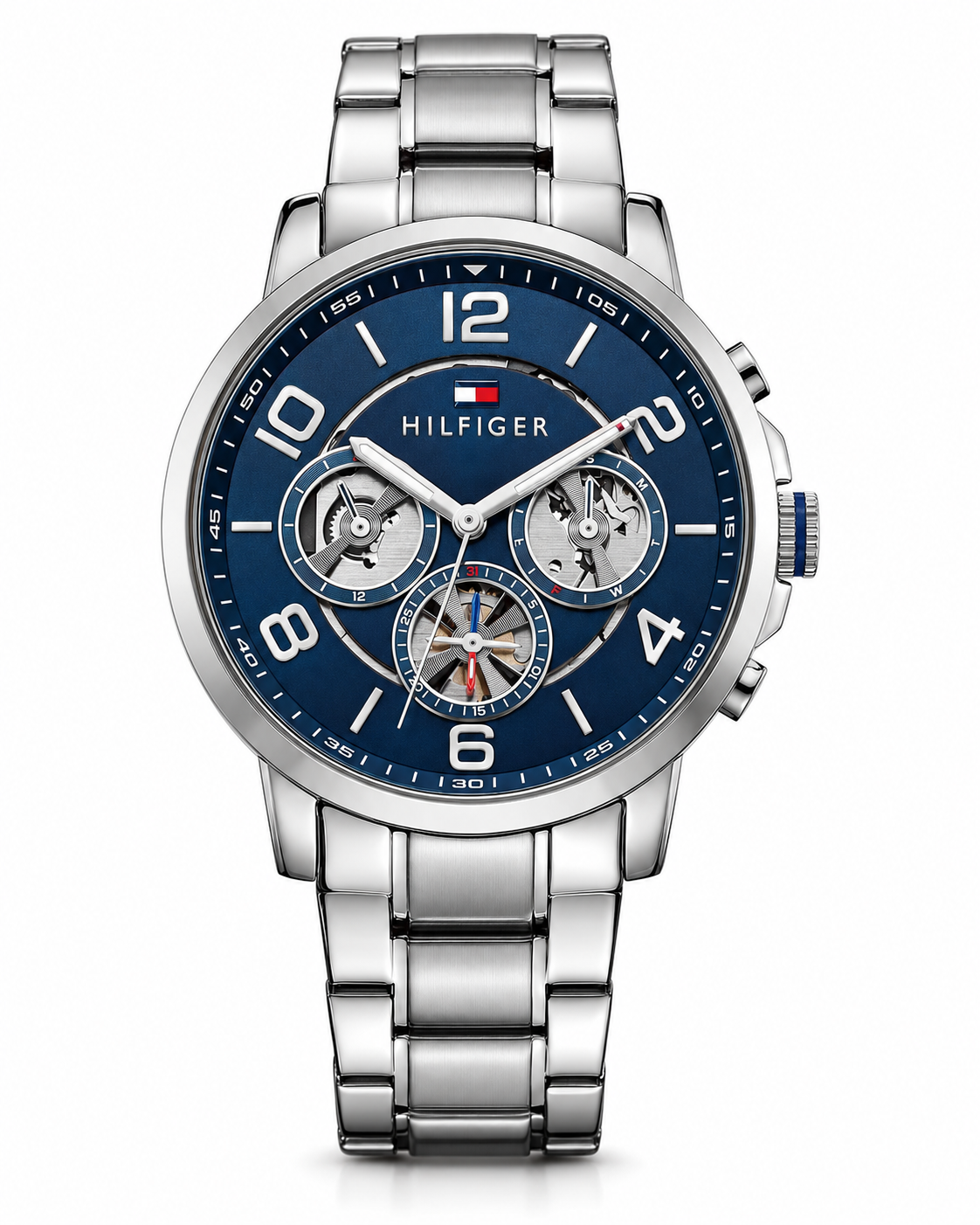 Tommy Hilfiger Men’s Chronograph Stainless Steel Watch – Navy Blue Dial
