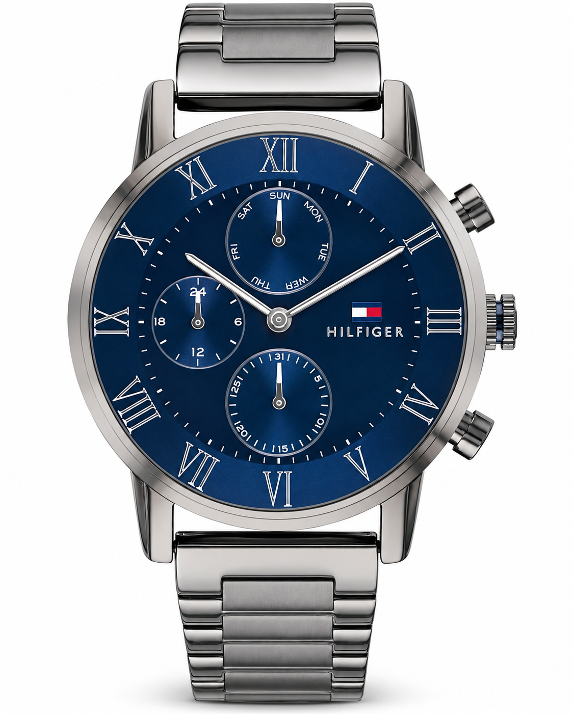 Tommy Hilfiger Men’s Blue Dial Stainless Steel Multifunction Watch