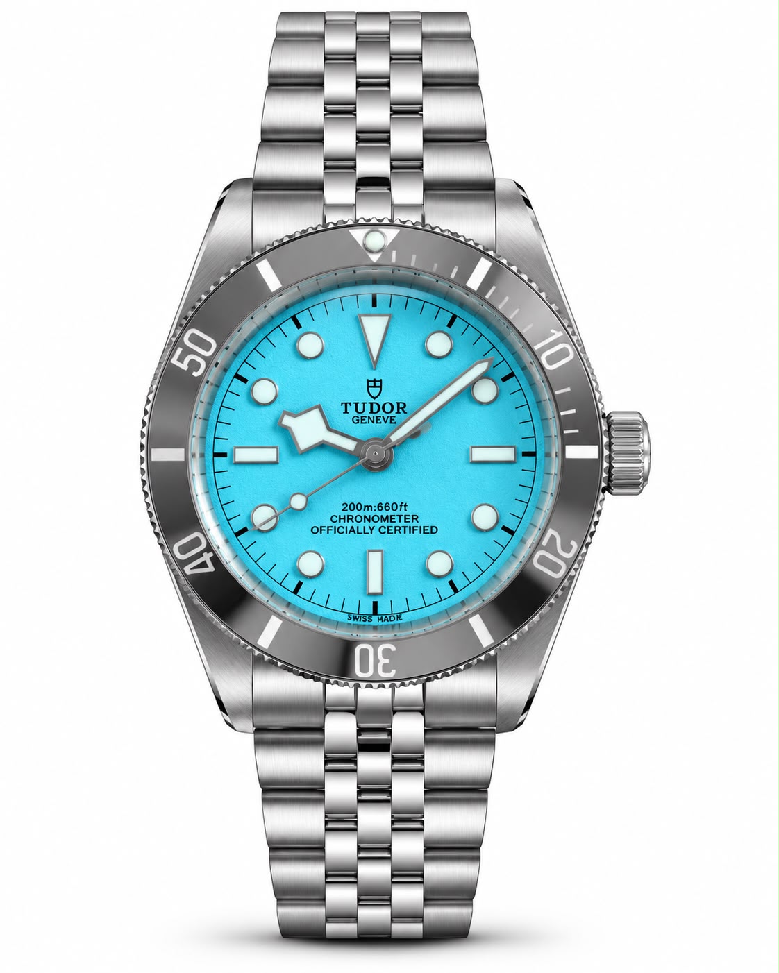 Tudor Geneve Turquoise Dial Stainless Steel Luxury automatic Watch