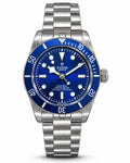 Tudor Geneve Blue Dial Blue Bezel Automatic Chronometer Men’s Watch