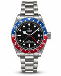 Tudor Black Dial GMT Chronometer Automatic Watch – Stainless Steel Bracelet
