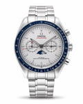 Omega Speedmaster Co-Axial Master Chronometer Men’s Watch – Silver Dial & Blue Bezel