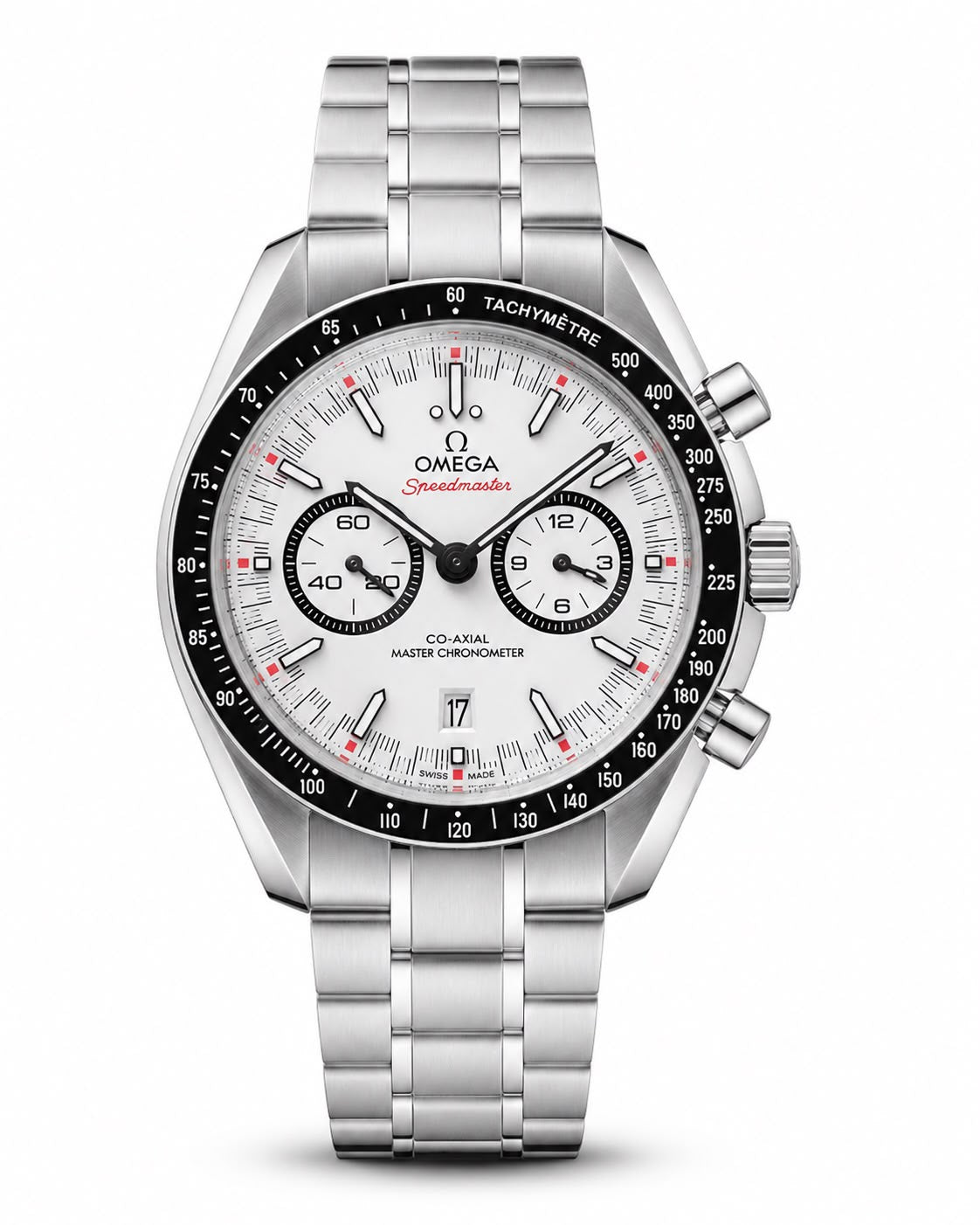 Omega Speedmaster Silver Stainless Steel Chronograph automatic – White Dial