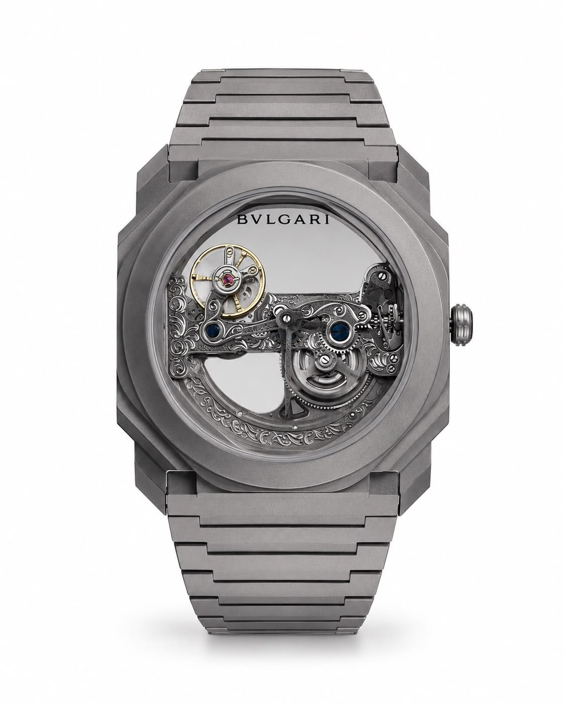 Bvlgari Octo Finissimo Skeleton Luxury Men’s Watch – automatic Grey Stainless Steel