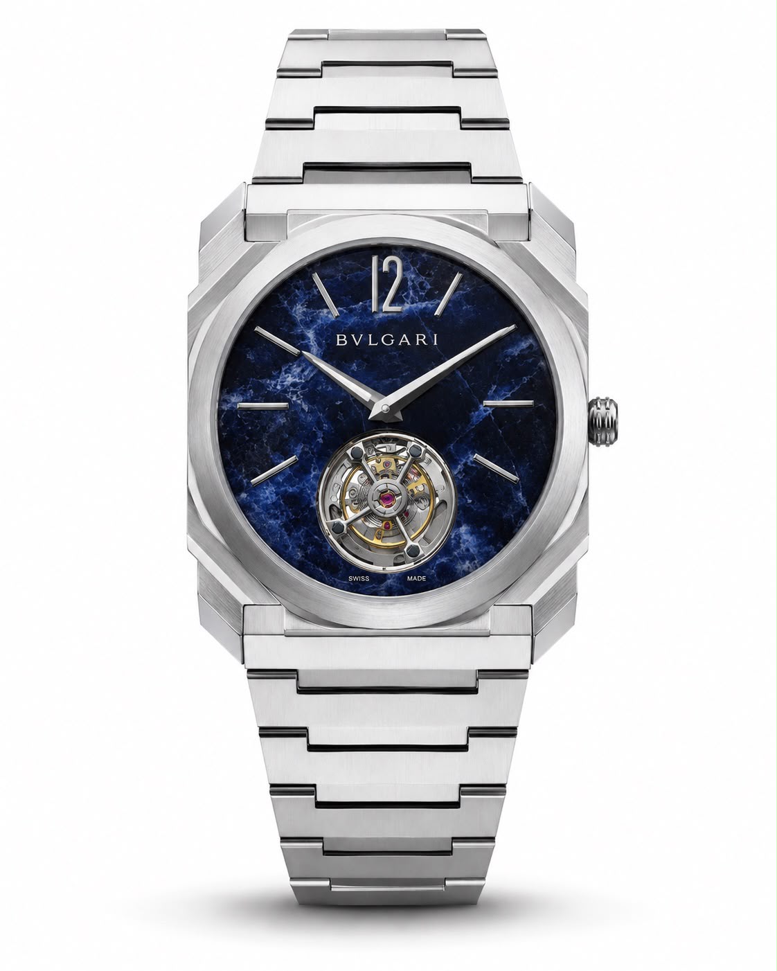 Bvlgari Octo Finissimo Tourbillon Blue Marble Dial automatic watch