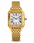 Cartier Santos Gold-Tone Luxury Quartz Watch