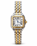 Cartier Inspired Two-Tone Square Roman Dial Quartz Watch