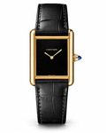 Cartier Tank Black Dial Gold-Tone Watch – Master Quality Quartz