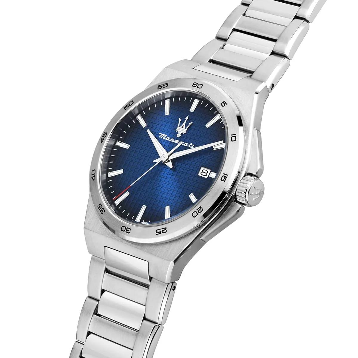 Maserati Blue Dial Stainless Steel Quartz Watch