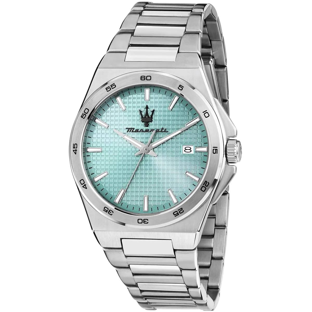 Maserati Turquoise Dial Stainless Steel Quartz Watch