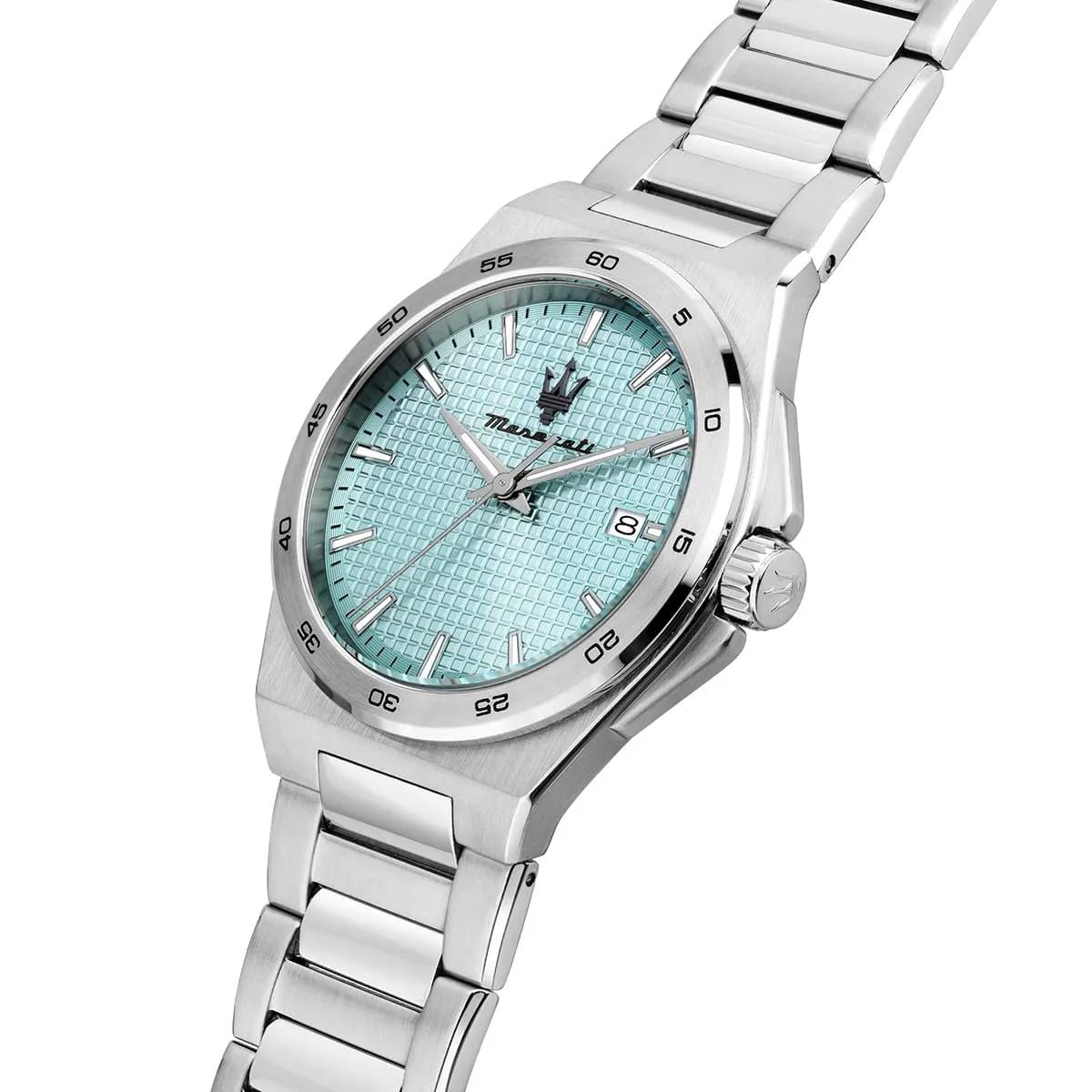 Maserati Turquoise Dial Stainless Steel Quartz Watch