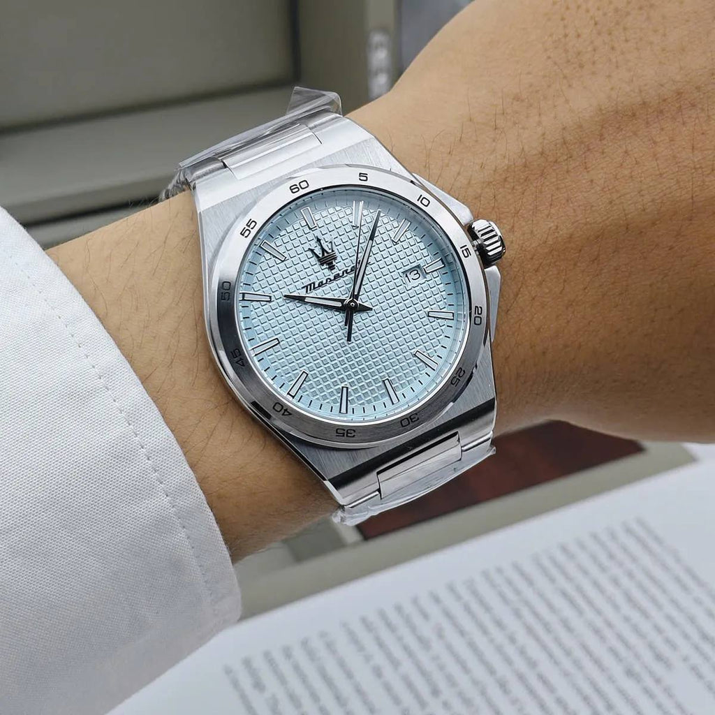 Maserati Turquoise Dial Stainless Steel Quartz Watch