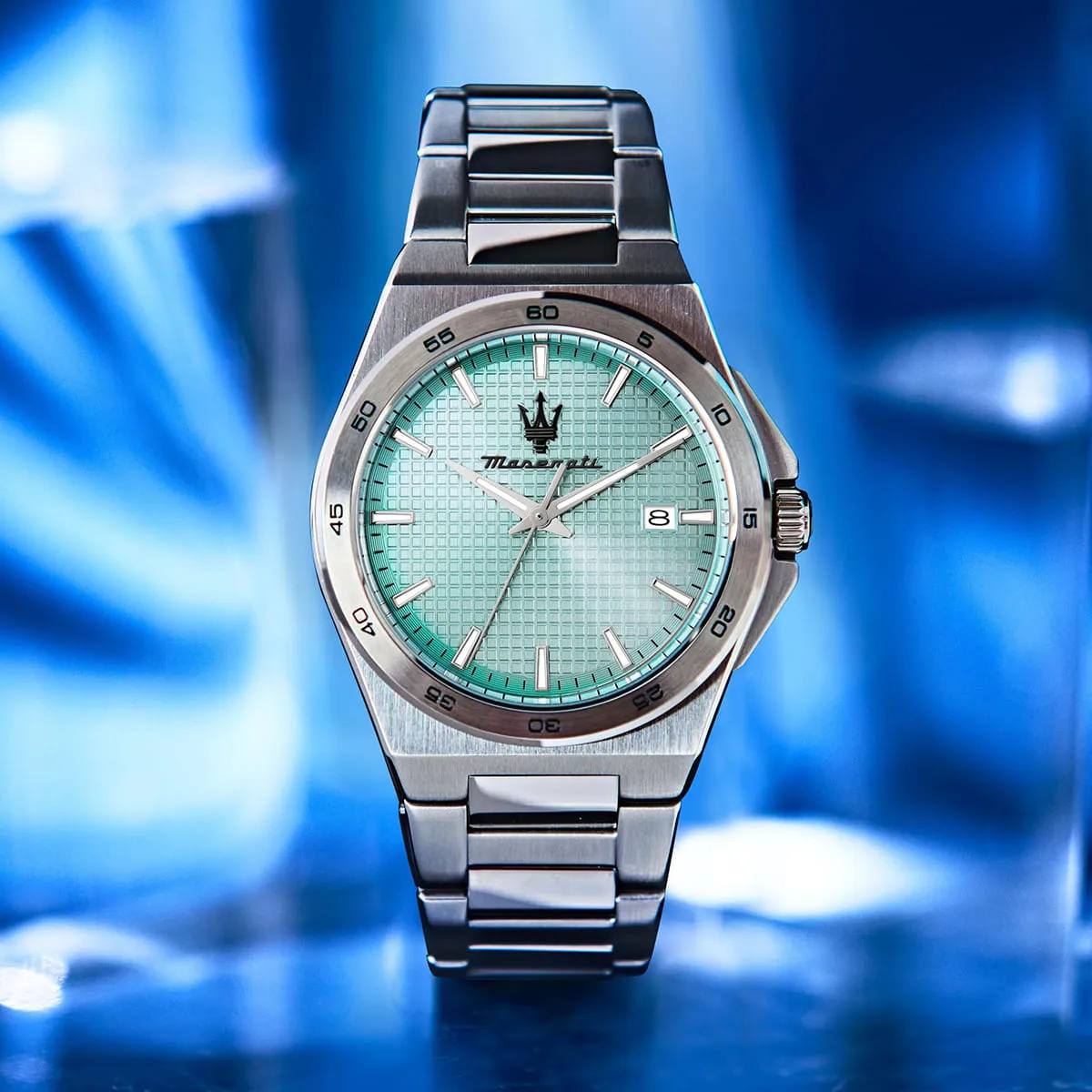Maserati Turquoise Dial Stainless Steel Quartz Watch